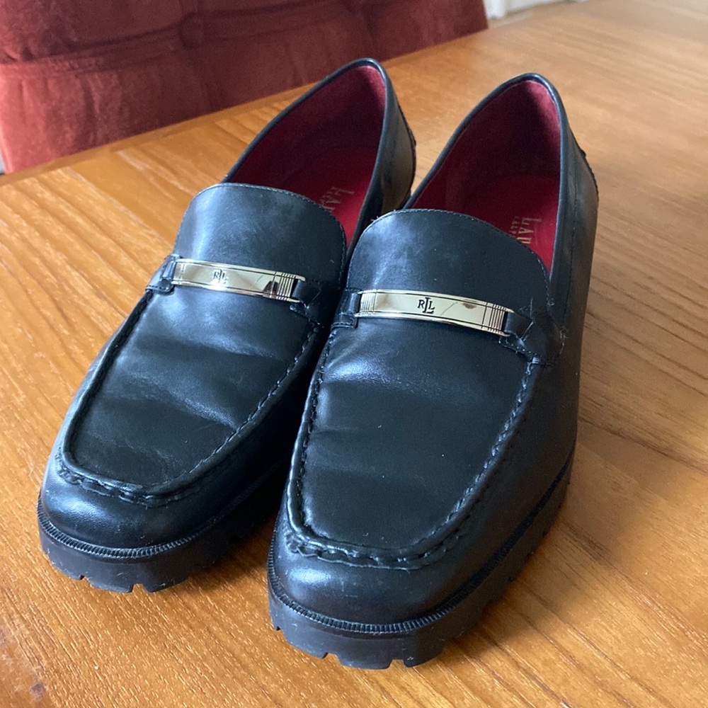 Vintage leather Ralph Lauren loafers